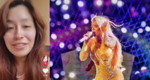 Fan de Karol G recuperada tras susto en concierto, luego de incidente tras fuegos artificiales