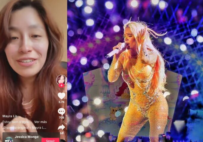 Fan de Karol G recuperada tras susto en concierto, luego de incidente tras fuegos artificiales