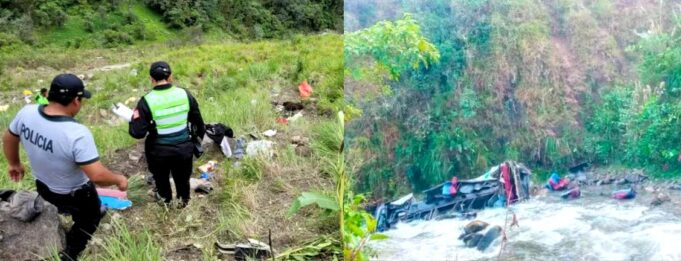 Tragedia en Cajamarca:25 personas mueren y 15 quedaron heridas luego de caída de bus interprovincial a un abismo