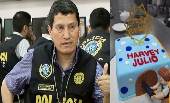 Harvey Colchado, exjefe de la Diviac se refirió a torta de cumpleaños:“No me burlé de la presidenta Dina Boluarte”