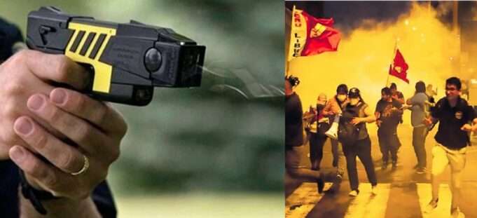 Carta blanca a brutalidad policial: Congreso propone usar pistolas de descarga eléctrica contra ciudadanos que protesten