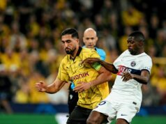 Borussia Dortmund sacó minima ventaja en la ida ante PSG 1-0 en semifinal de Champions
