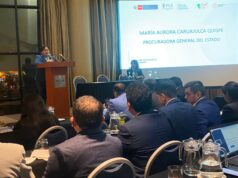 Procuradora General del Estado, María Caruajulca Quispe, participa de Taller de Litigación oral para procuradores de todo el país