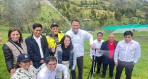 Inauguran tres sistemas de riego tecnificado que mejorarán las gestión del agua en el centro poblado Tual en Cajamarca