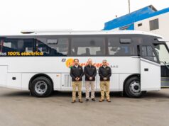 Minera Poderosa recibe primer bus eléctrico para transporte de personal