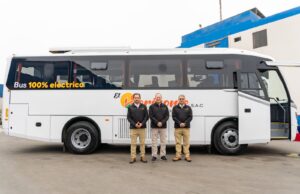 Minera Poderosa recibe primer bus eléctrico para transporte de personal