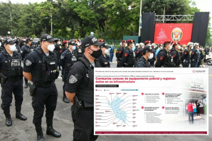 Policías sin escudos, varas, grilletes ni chalecos antibalas, asi no pueden luchar contra inseguridad