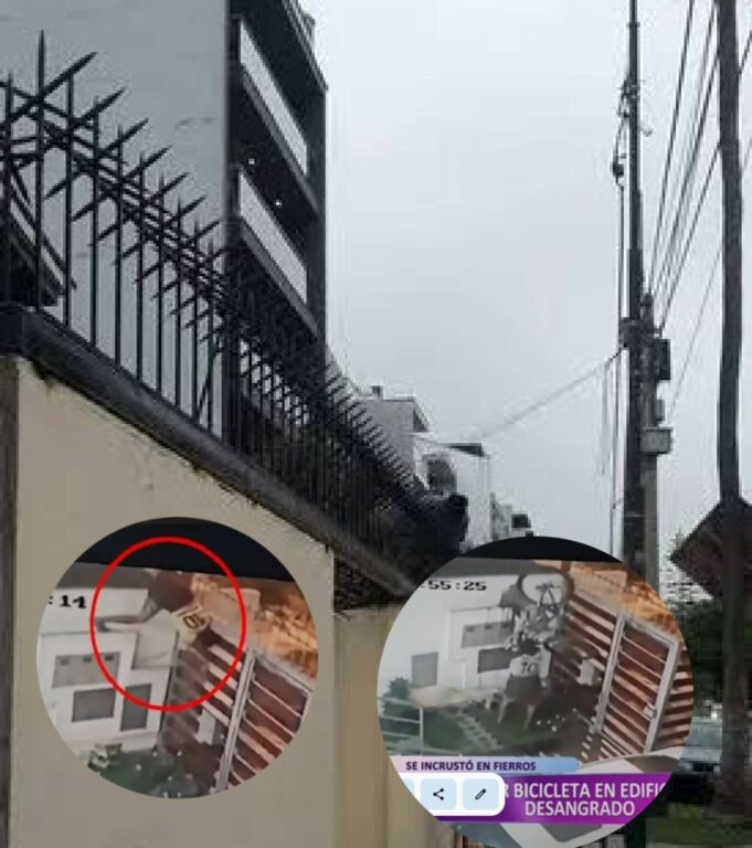 Ladrón se incrustra cerco de púas y muere desangrado tras intentar robar bicicleta de edificio en La Molina(VIDEO)