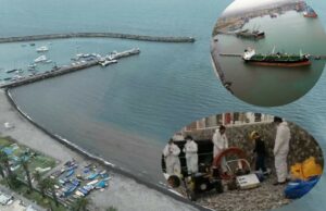 Cierran las playas del Callao por alarmante derrame de petróleo en el mar que se visualiza a lo largo de la orilla