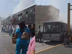 Advierten que falta de mantenimiento de unidades de Metropolitano habria propiciado incendio de unidad que puso en peligro a pasajeros