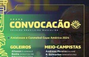 Brasil ya tiene a su nómina para la Copa América sin Neymar, Casemiro y Gabriel Jesús