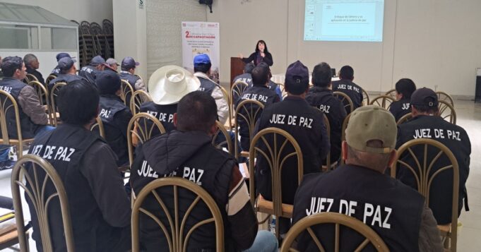 Cajamarca: realizan Segunda Jornada de Capacitación de jueces de Paz de Violencia Contra la Mujer