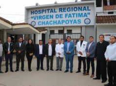 Gobernador Gilmer Horna garantiza dos millones de soles para el hospital regional Vírgen de Fátima