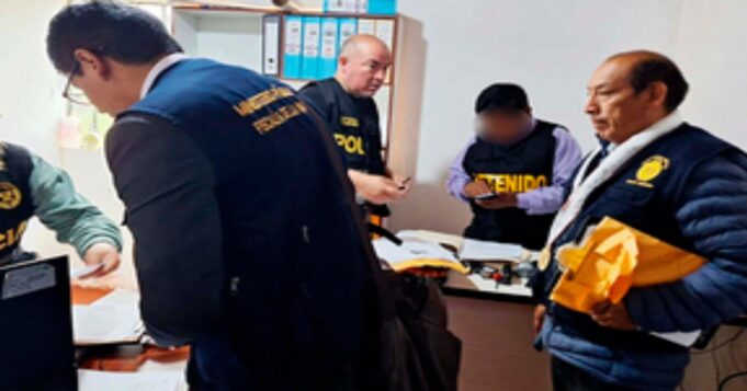 Cerro de Pasco: capturan a red criminal integrada por funcionarios del Ministerio de Transportes