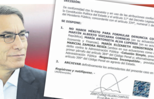 Fiscal de la Nación archiva caso sobre pruebas rápidas COVID-19 en beneficio de Martín Vizcarra