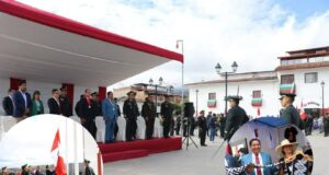 Gilmer Horna: Gobernador encabeza ceremonia por Día de la Bandera y rinde homenaje a la gloriosa Batalla de Higos Urcos
