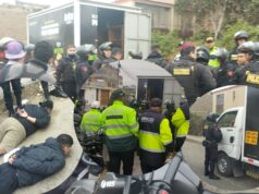 Serenos de Comas en plan cerco con PNP capturan a choros que habían asaltado furgoneta que repartía productos