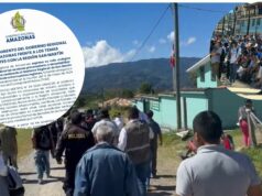 Gobernador Amazonas rechaza acciones provocadoras del Goresam en zonas limítrofes de provincia de Rodríguez de Mendoza