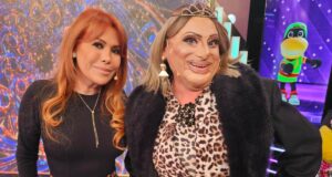 No la sueltan! Carlos Álvarez vacila a Jessica Newton con su imitación en el programa de Magaly Medina