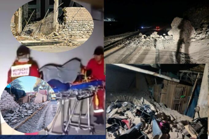 Fuerte sismo en Arequipa: temblor de magnitud 7.0 dejó heridos, derrumbes y vías bloqueadas