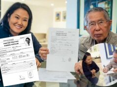 Alberto Fujimori, firma su afiliación a Fuerza Popular y se alista para elecciones de 2026