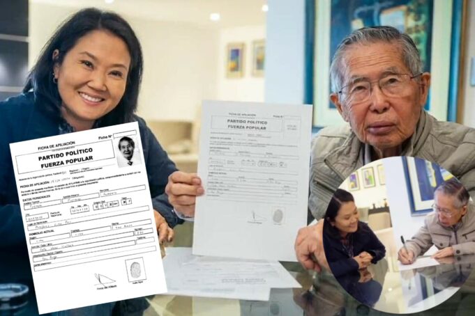 Alberto Fujimori, firma su afiliación a Fuerza Popular y se alista para elecciones de 2026