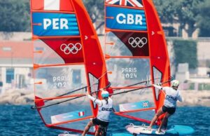 María Belén Bazo se ubica cuarta en la general de Windsurf de París 2024
