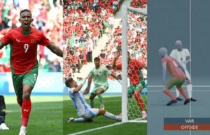 Escándalo en el Argentina-Marruecos por gol anulado tras una hora de revisión del VAR en París 2024