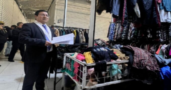Fiscalía incautó ropa de segundo uso en el emporio comercial de Gamarra
