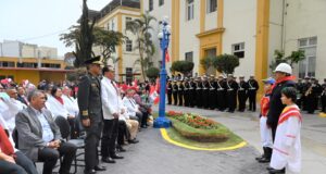 Derroche de fervor patriótico se vivió en el INSN en desfile por Fiestas Patrias