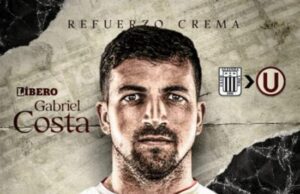Gabriel Costa es el nuevo refuerzo de Universitario para el Clausura