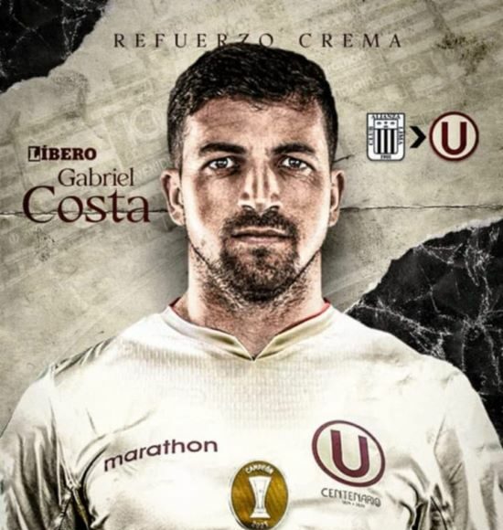 Gabriel Costa es el nuevo refuerzo de Universitario para el Clausura
