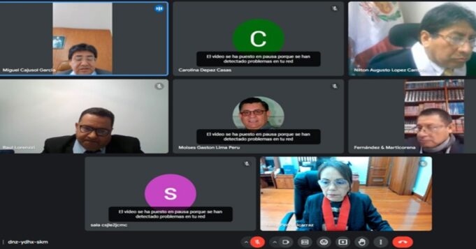 Poder Judicial: Autoridad Nacional de Control verificó que los juzgados tengan prendida sus cámaras en las audiencias