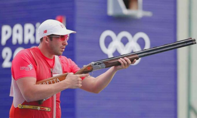 Nicolás Pacheco consiguió diploma olímpico al ubicarse sexto en la final del Skeet de Tiro