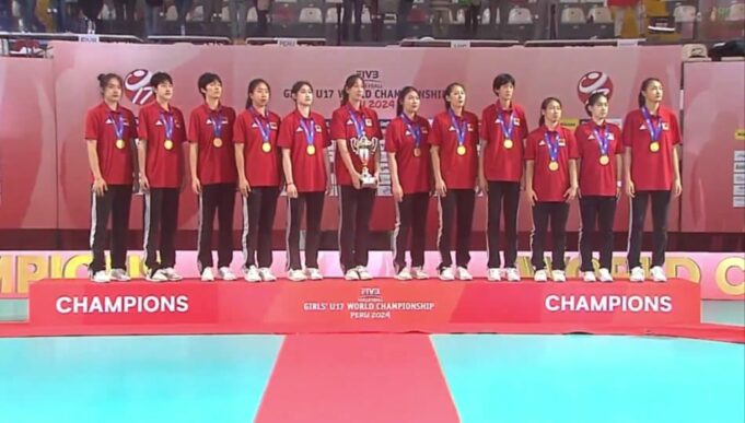 China es campeón Mundial Sub 17 de Voleibol al vencer a Japón 3 sets a 0