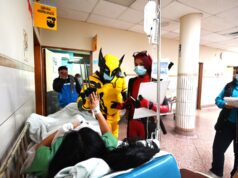 INSN:Pacientes se divirtieron en el Día del Niño con show del Circo «Los Dinosaurios Gigantes» la visita de Superhéroes y regalos