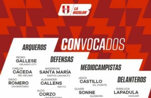 Garcés, Murrugarra y Archimbaud las novedades en la lista de la Selección