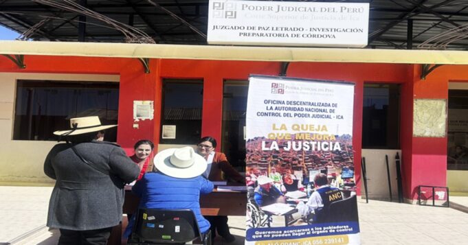 Poder Judicial: ODANC de Ica atiende quejas de usuarios a través del Módulo de Atención al Usuario Judicial