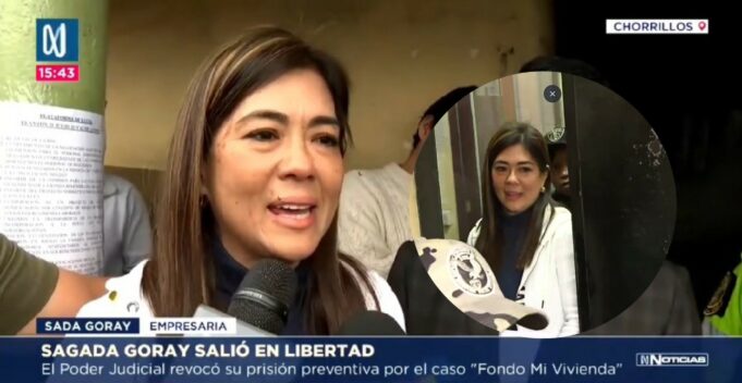 Sada Goray salió en libertad luego de fallo judicial de la Corte Suprema