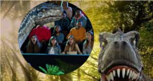 ¡Vive la magia del circo temático dinosaurios gigantes caminantes!