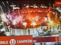 Universitario celebró a lo grande su «Centenario» ante numerosa hinchada en el Monumental