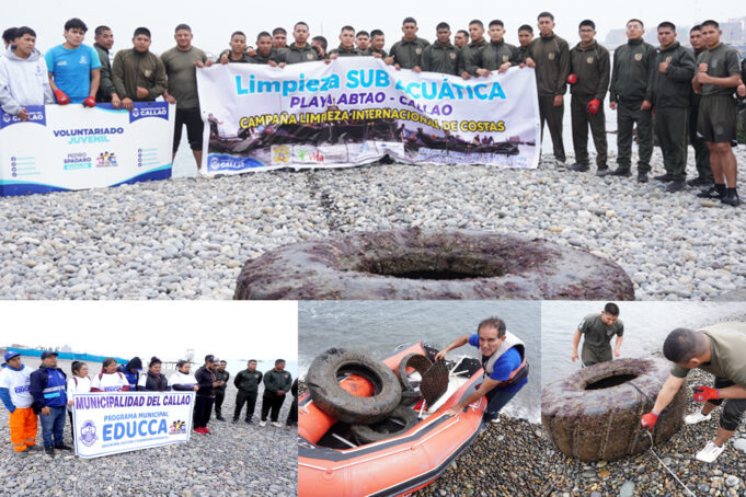 Limpiaron el mar del Callao