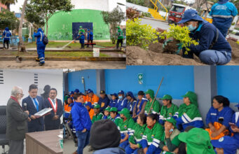 Contrarrestan la acumulación de basura con sembrado de áreas verdes