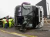 Volcadura de bus en Lurín deja cuatro fallecidos y 22 heridos