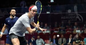 Diego Elías venció a egipcio Soliman y avanzó a cuartos de final del París Squash 2024