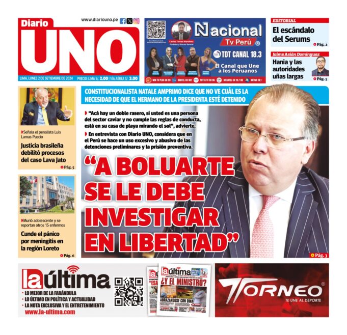 Edición del 2 de setiembre de 2024