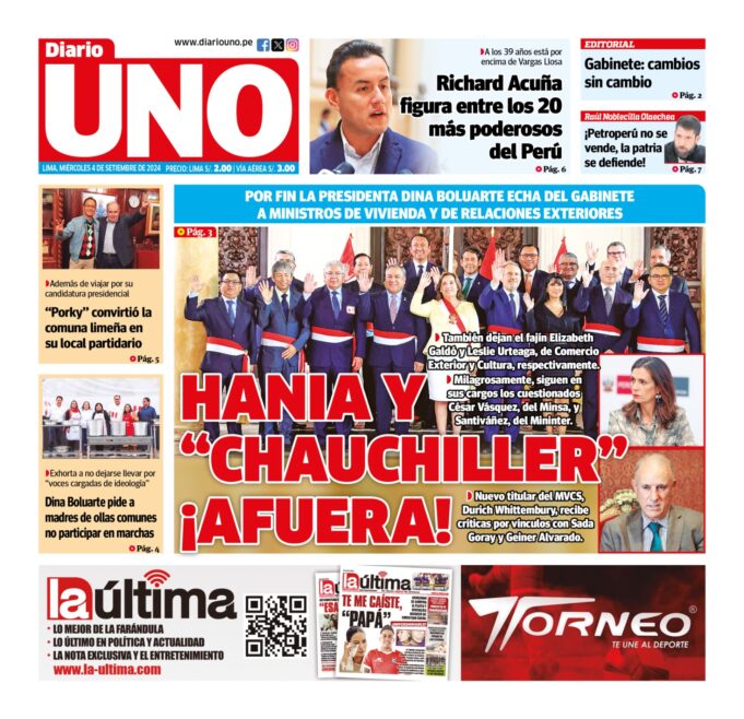 Edición del 4 de setiembre de 2024