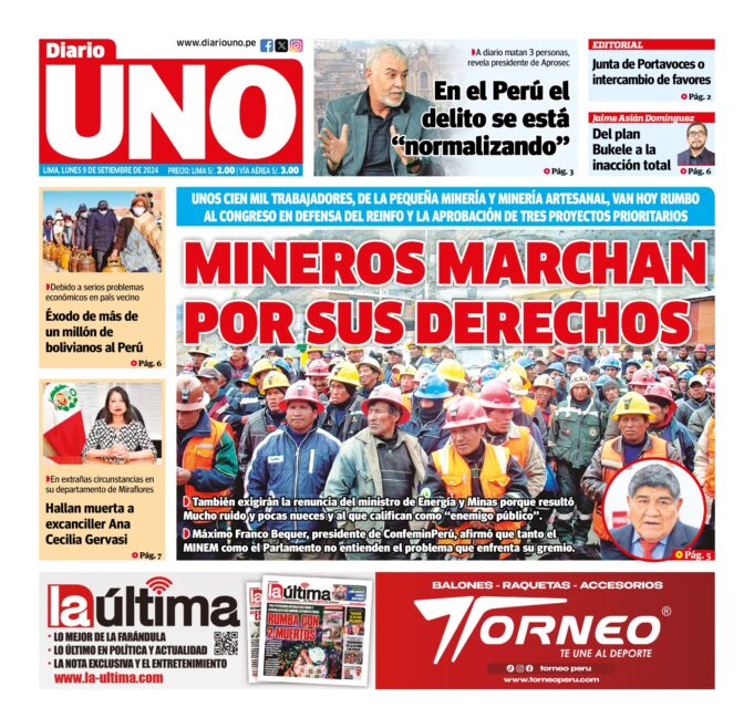 Edición del 9 de setiembre de 2024