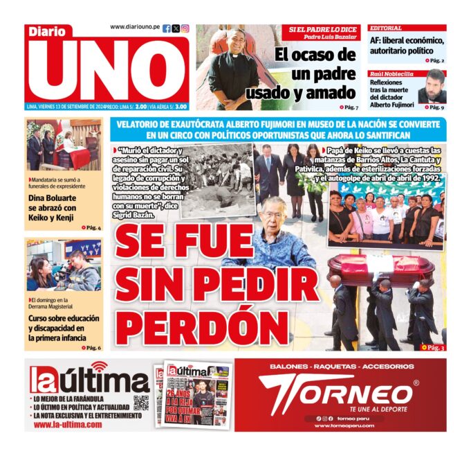 Edición del 13 de septiembre de 2024