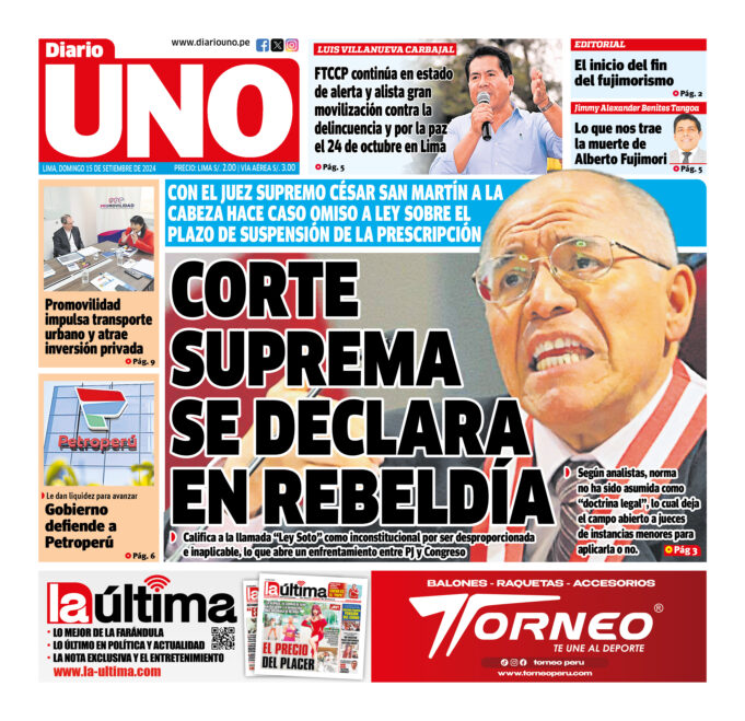 Edición del 15 de septiembre de 2024